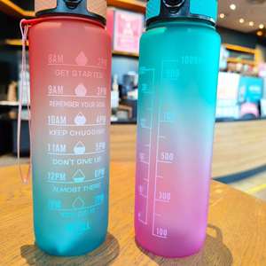 Gobelet en plastique Tritan sans BPA Northforest 32OZ avec couvercle à paille rabattable et verrouillage, design minimaliste, pour le sport, la rentrée scolaire, tasse motivante - Product Image 4