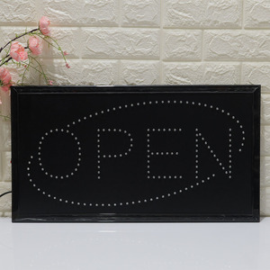 Flashing scrolling OPEN LED signboard creative wall decoration <b>light</b> shop sign display <b>board</b> luminous letters 60*33cm Customized - Product Image 4