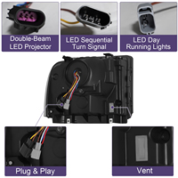 Phares LED neufs pour Ford F250 F350 F450 F550 Super Duty 2005-2007 et Ford Excursion 2005