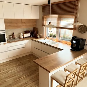 Armoires de <span class=keywords><strong>cuisine</strong></span> en bois durables de style minimaliste personnalisées BALOM, <span class=keywords><strong>plan</strong></span> de travail avec évier, armoires de <span class=keywords><strong>cuisine</strong></span> modulaires fabriquées en Chine - Product Image 4