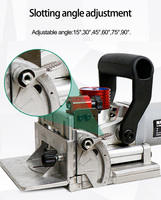 Machine à rainurer portative Lamino pour le travail du bois, machine à tenonner à angle réglable, perceuse Lamello pour l'amélioration de l'habitat