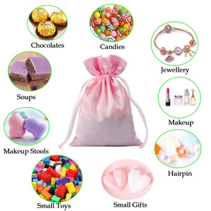 Bolsa de Almacenamiento de Seda Satinada con Cordón y Logotipo Personalizado, Embalaje Textil de Viaje para Accesorios para el Cabello, Idea de Regalo Perfecta - Product Image 3
