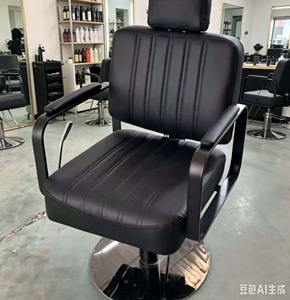 Hydraulic Barber <b>Chair</b> <b>with</b> 360 Degree Rotation Adjustable <b>Footrest</b> Durable Pump for Salon Use - Product Image 2