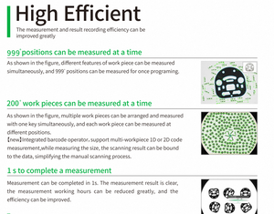 Controle de qualidade precisão instantâneo do entalhe/parafuso/círculo das peças S2035 automotivos da imagem do medidor garantia 1 ano - Product Image 3