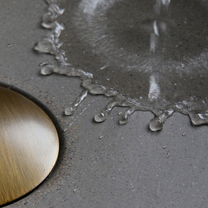 CONRAZZO Modern Minimalist Design Concrete <strong>Round</strong> <strong>Basin</strong> Polished Bathroom Sink Cement Hand Wash <strong>Basin</strong> for Bathroom - Product Image 3