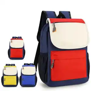 Colorful Lower Sublimation Custom Logo Oxford Girls Boys Bookbags Children Mochilas School Bags Backpacks for Kids