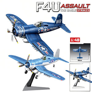 Nuevo Kit <span class=keywords><strong>de</strong></span> Modelo <span class=keywords><strong>de</strong></span> Avión <span class=keywords><strong>de</strong></span> Plástico a Escala 1/48 del F4u Corsair <span class=keywords><strong>de</strong></span> la Segunda <span class=keywords><strong>Guerra</strong></span> Mundial, con Soporte, Juguetes <span class=keywords><strong>de</strong></span> Construcción para Niños - Product Image 1