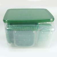 Ensemble de 17 boîtes à Lunch empilables réutilisables, récipients de stockage des aliments en plastique sans BPA