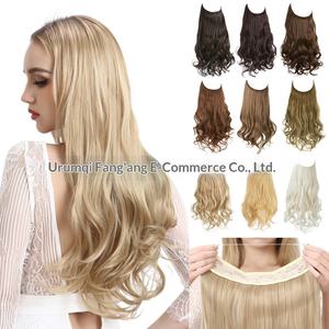 Parrucca da donna in seta sintetica resistente al calore, stile europeo-americano, capelli lunghi ricci con linea di caduta naturale - Product Image 2