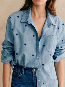 Camisa de manga larga de longitud media, diseño de estilo europeo y americano, otoño 2026 - Product Image 2