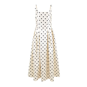 Robe élégante à pois vintage américaine pour femmes, robe de soirée sexy et élégante pour la plage, robe décontractée Vestidos <span class=keywords><strong>3580</strong></span> - Product Image 2