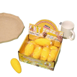 Juguete Sensorial de Maíz de TPR, Suave y Elástico, con Forma de Maíz, para Aliviar el Estrés, Divertido y Estirable - Product Image 1