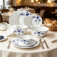 Assiette Plate Blanche en Verre Opale Personnalisée avec Motif Floral – Nouveauté Tendance, Brillante et Résistante à la Chaleur
