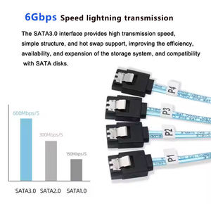 Câble Mini SAS pour disque dur SFF-8643 vers 4 ports SATA 7 broches avec SGPIO, alimentation HDD, carte mère - Product Image 3