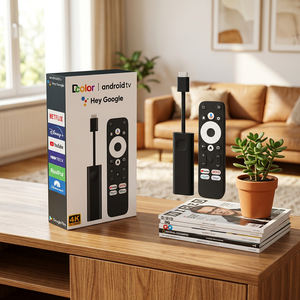 ขายส่ง Dcolor GD1 TV Stick ไดรฟ์ทีวี Android ที่ได้รับการรับรองจาก Google รองรับความละเอียด 4K UHD ชิปประมวลผล Amlogic S905Y4 อุปกรณ์สตรีมมิ่ง OTT แบบพกพาสำหรับใช้ในบ้าน - Product Image 1