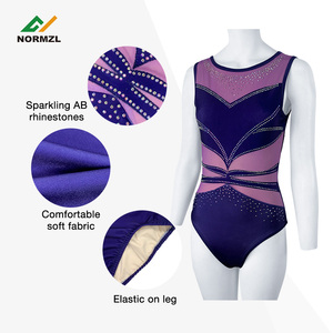 <span class=keywords><strong>Justaucorps</strong></span> de gymnastique sublimés sans manches <span class=keywords><strong>justaucorps</strong></span> de danse de performance de compétition vêtements de gymnastique pour les filles - Product Image 5