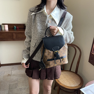 Sac à dos de luxe pour femme, fabriqué en PU, sac à bandoulière multifonctionnel pour les voyages avec doublure en polyester. 2846 - Product Image 6