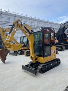 Компактный мини-экскаватор CAT302CR 2.2T, б/у, с нулевым выносом задней части, подходит для молота и бура, идеален для городского строительства - Product Image 2