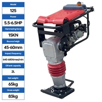 Compacteur vibrant à essence 6,5 CV, profondeur de compactage 35 cm, type « Jumping Jack » robuste