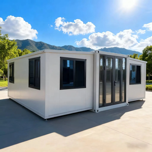 Offre Spéciale : <span class=keywords><strong>Maison</strong></span> Conteneur Modulaire Préfabriquée Extensible de 20 pieds à Double Aile avec 2 Chambres, Salle de Bain et Cuisine pour Usage Résidentiel - Product Image 1