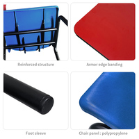 Chaise d'entraînement moderne et robuste personnalisable avec tablette d'écriture, en plastique durable et design ergonomique pour l'école et le bureau à domicile