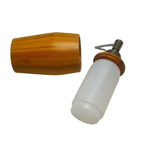 Bamboo Liquid Soap Dispenser Manual Desktop Household Bathroom Hotel Supplies Chongqing Origin Zwy009 - Product Image 5