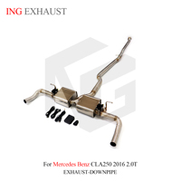 ING pour Mercedes Benz CLA250 2016 2.0T, échappement arrière en acier inoxydable avec silencieux à valve, pièces de performance automobile