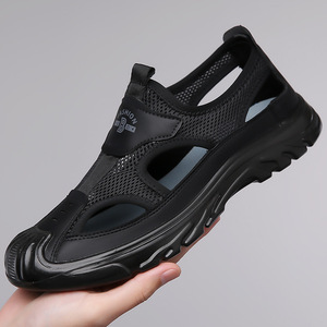 Men's Summer Open <b>Toe</b> Sandals Lightweight Cushioning Arch <b>Support</b> Waterproof Breathable Outdoor Walking Shoes - Product Image 2