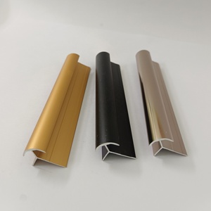 Nhà cung cấp hàng đầu trang trí đặc biệt ép đùn nhôm hồ sơ gạch TRIM góc cao su sàn Đồng kim loại nhôm cạnh TRIM - Product Image 2