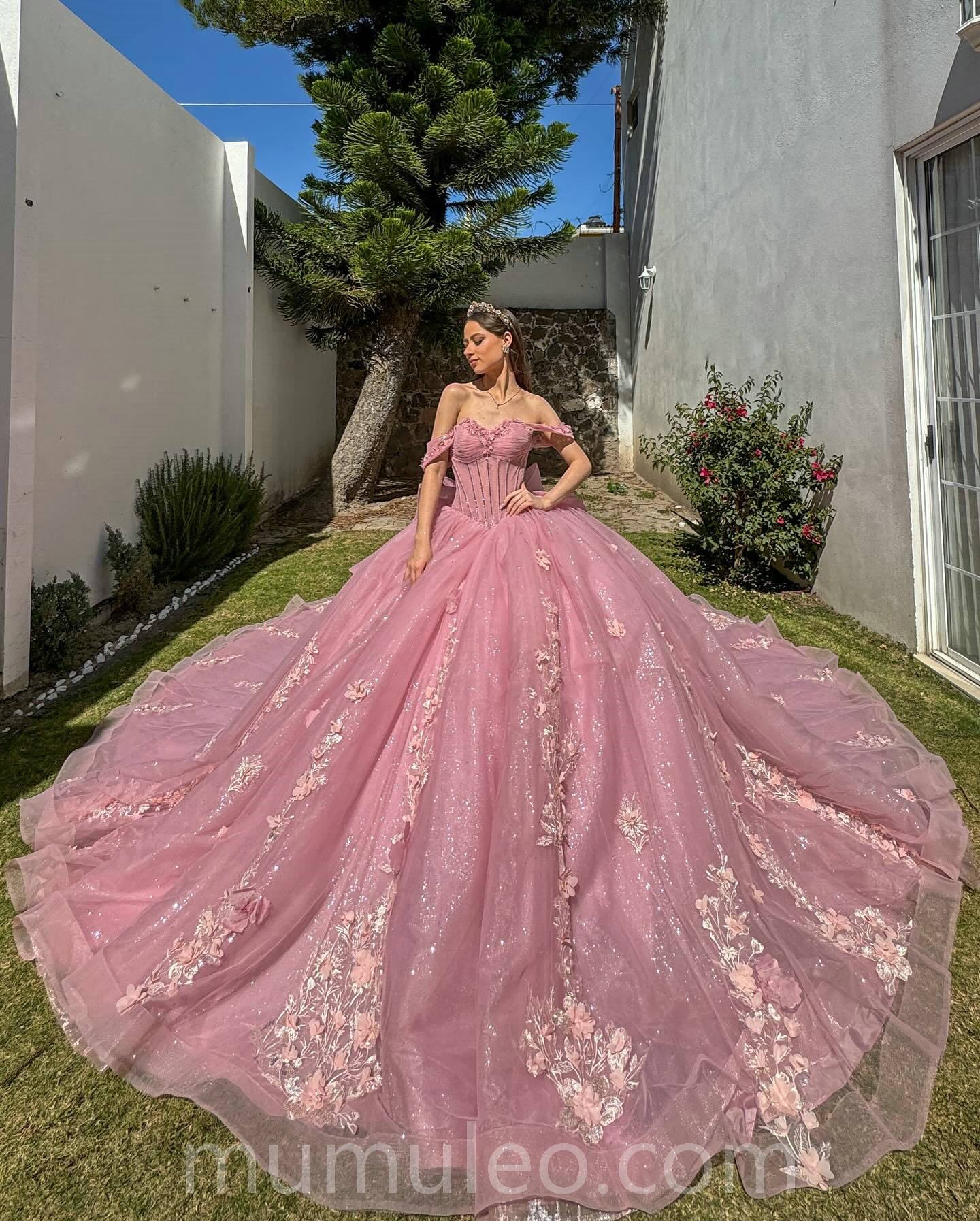 Años Modernos Vestido Xv Coral Vestidos De 15 Años Elegantes Y