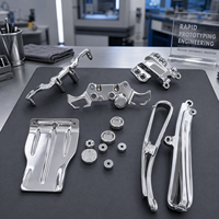 Pièces en chrome miroir imprimées en 3D sur mesure, service d'électroplaqué de qualité supérieure, prototype en résine haute précision, OEM ODM