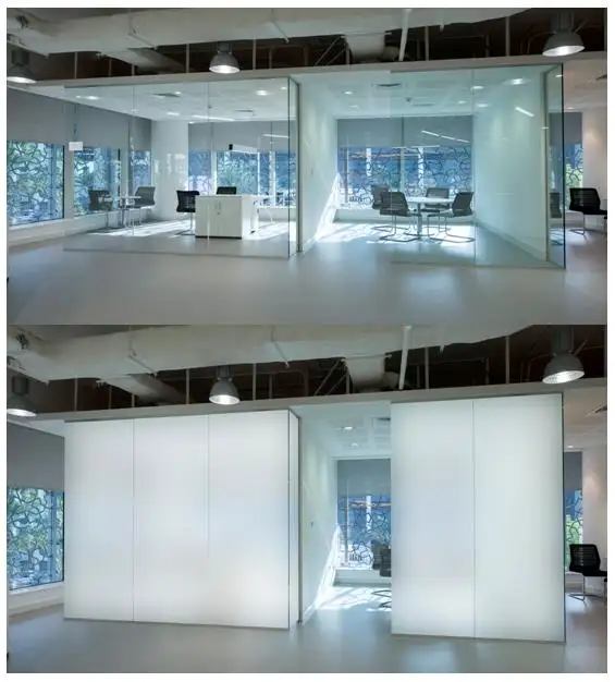 Film intelligent Pdlc auto-adhésif Super Clear Switchable Glass Smart Glass