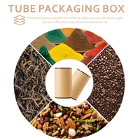 Barattolo di carta Kraft scatole di cartone vuote tè caffè cosmetico bottiglia di olio essenziale di cartone regalo tubo di imballaggio stampa di imballaggio