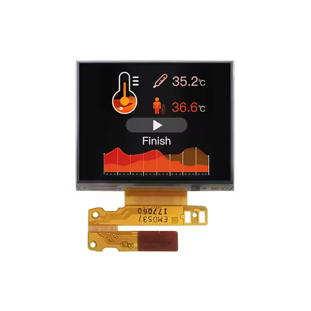 Original JDI 1.28 inch 205*148 Transflective TFT LCD Module for Outdoor Smart Watch Sunlight Readable LCD Display Screen 24Pin