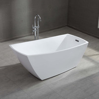 Baignoire autoportante en acrylique haute performance Gurgle, finition polie, pour le marché d'exportation