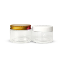Récipients de stockage de bocaux en plastique PET de qualité alimentaire avec couvercle pour crème cosmétique cuisine ménage