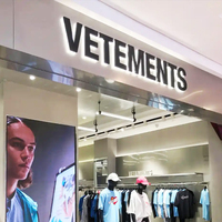 Enseigne rétroéclairée à LED avec logo lumineux, lettres lumineuses, enseignes rétroéclairées en métal, panneau lumineux à LED pour vitrine
