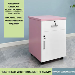 Elegante escritorio lateral pequeño Gabinete archivos <span class=keywords><strong>impresora</strong></span> <span class=keywords><strong>computadora</strong></span> Mainframe gabinete con cerradura móvil - Product Image 4