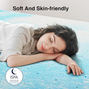 Topper Materasso in Memory Foam Rinfrescante da 2 Pollici Misura Queen con Effetto Slow-Rebound per Alleviare la Pressione e Comfort Morbido - Product Image 5