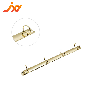 Cơ chế kết dính 4 lỗ kim loại 4 vòng với xử lý bề mặt vàng nhẹ và kẹp màu bạc - Product Image 4