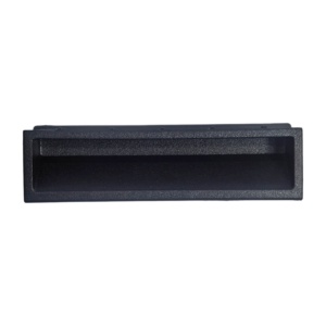 P2 Series Modern Large Size <strong>Matte</strong> <strong>Black</strong> Plastic Snap-in File Cabinet <strong>Door</strong> Handle Durable Recessed Cabinet Pull for School Use - Product Image 2