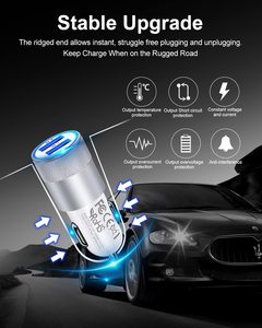 2.1A 2-Port USB Car Charger điện phụ kiện xe hơi Car Charger 2.1A nhanh phí Dual Port USB cargador carro nhẹ hơn Adapter - Product Image 2