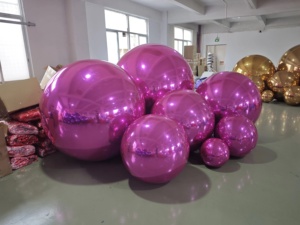 Produits les plus vendus Bolas De Espejos Décorations de Noël Boules de miroir colorées pour l'extérieur Gonfleur de ballons gonflables - Product Image 4