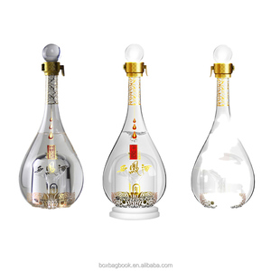 SUNSHINE Vino Cerveza Botella de agua 500ml Jugo Leche Bebidas Botellas de vidrio con cuentagotas Perfume cosmético Aceite esencial Botella de vidrio - Product Image 4