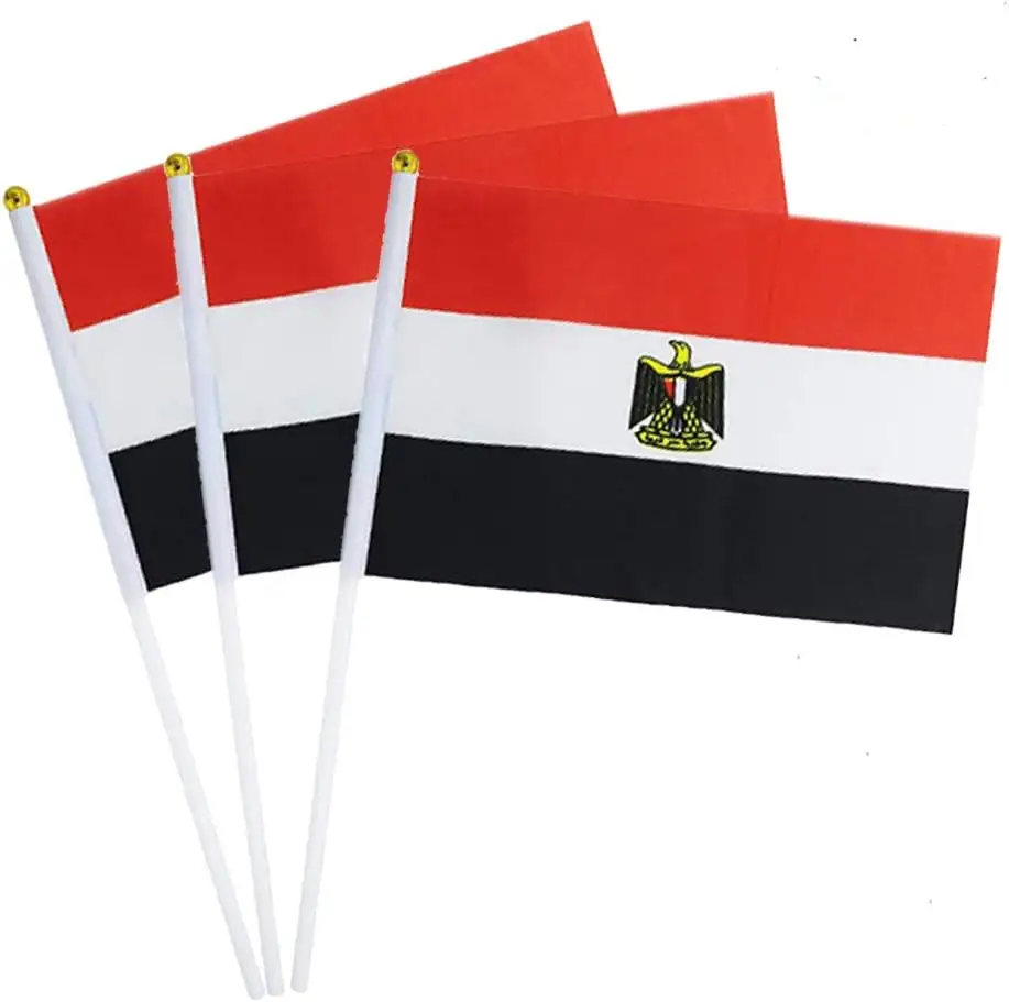 Verzending Snel Egypte En Alle County Stick Mini Kleine Handvlag Voor Sportparade Feestfeestdecoraties