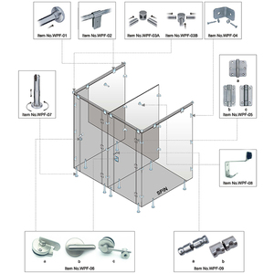 Divisiones <span class=keywords><strong>de</strong></span> inodoro <span class=keywords><strong>de</strong></span> acero inoxidable, grado 304, <span class=keywords><strong>para</strong></span> uso en prisiones hospitalarias - Product Image 3