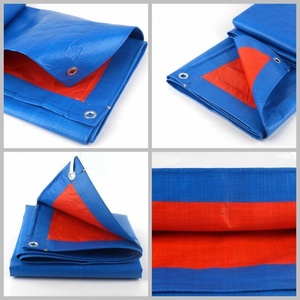 Bâche en PE imperméable, bleu, orange, différentes couleurs et tailles, pour couverture extérieure, camping, construction, agriculture, machine - Product Image 4
