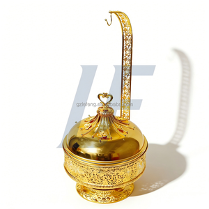 Hot Pot India dengan Tutup, 8L Bulat dari Baja Tahan Karat untuk Prasmanan, Dilengkapi Penghangat Makanan Emas dan Hitam, untuk Hotel dan Restoran - Product Image 5