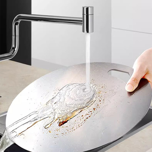 Ý tưởng sản phẩm mới 2026 hình tròn hai mặt thép không gỉ dễ dàng để làm sạch Bạc cắt khối cho bền dụng cụ nhà bếp - Product Image 2