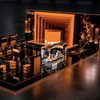 Stand d'exposition 20x20 sur mesure pour 10 salons professionnels, à montage rapide, pour produits électroniques grand public, avec un seul investissement
